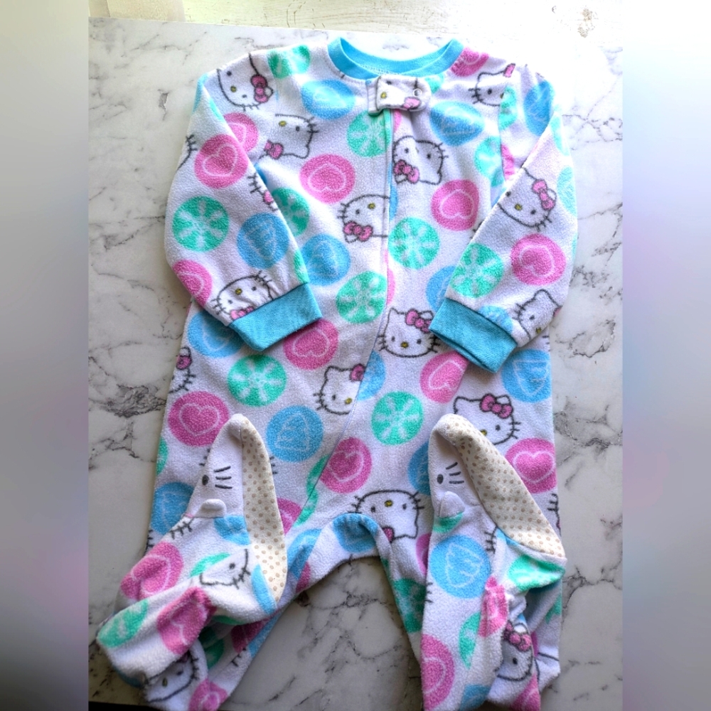 Hello Kitty Pink and‎ Blue Footies One Piece